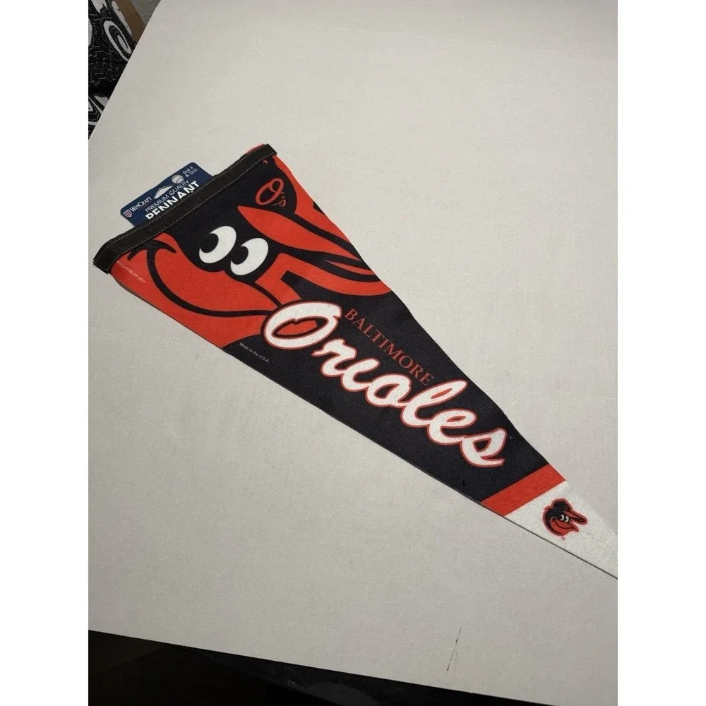 WinCraft Brand MLB Baltimore Orioles Pennant Flag, NWT